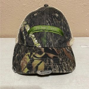 The Snack Shack Camouflage Tan Mesh Trucker Snapback Hat Cap Adjustable